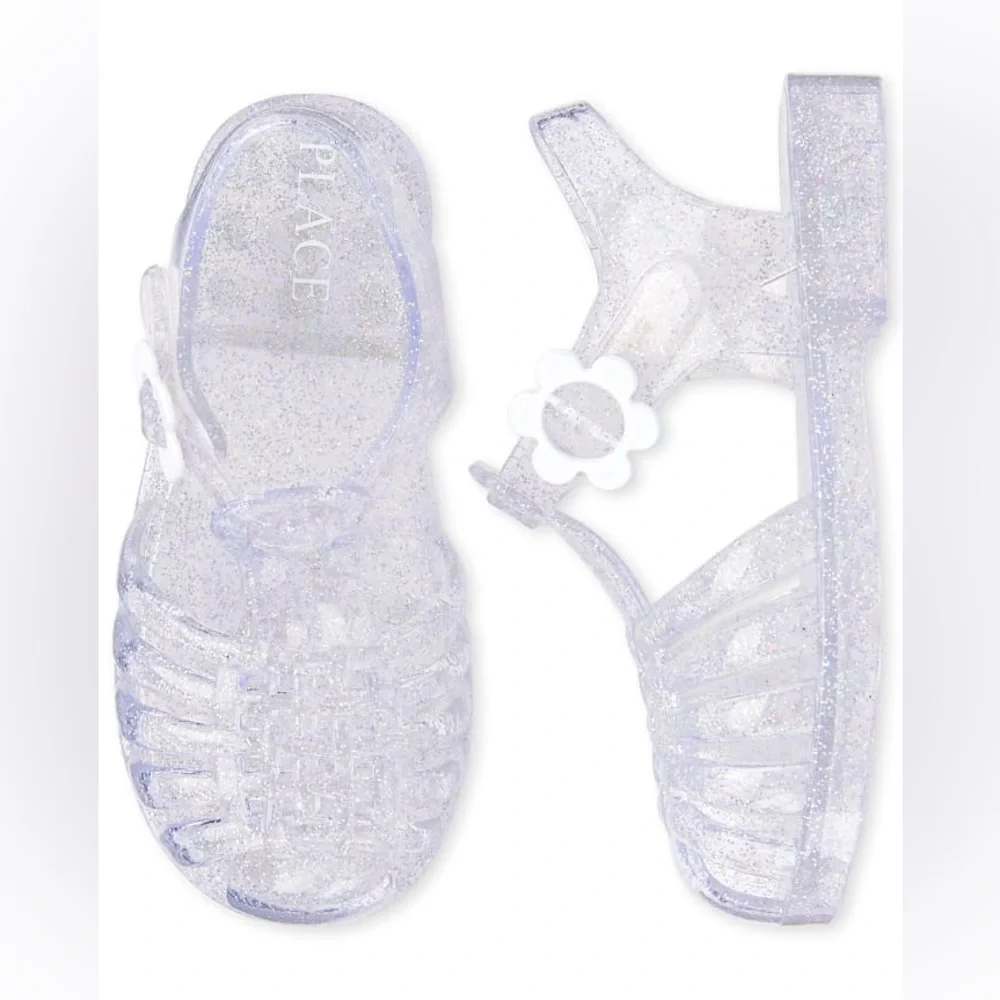 The Children’s Place Toddler Girls Glitter Jelly Sandals
